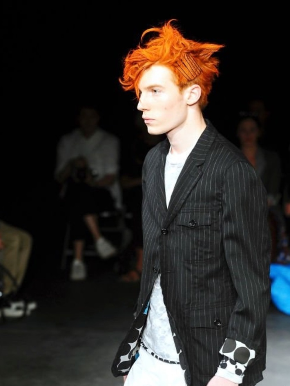 Comme des Garçons - SS09-Runway Cotton Dot Print Cut & Sewn Shirt - Picture 10 of 15